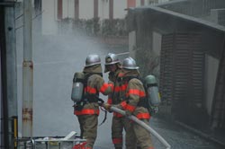 文化財火災防御訓練
