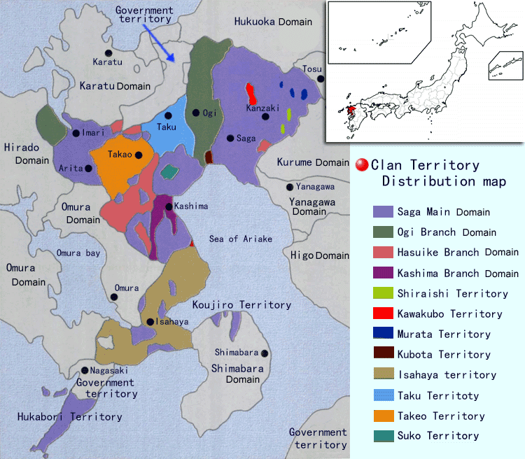 Domain Territory istribution map