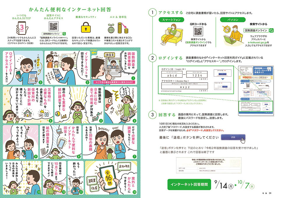 特集：国勢調査のインターネット回答方法