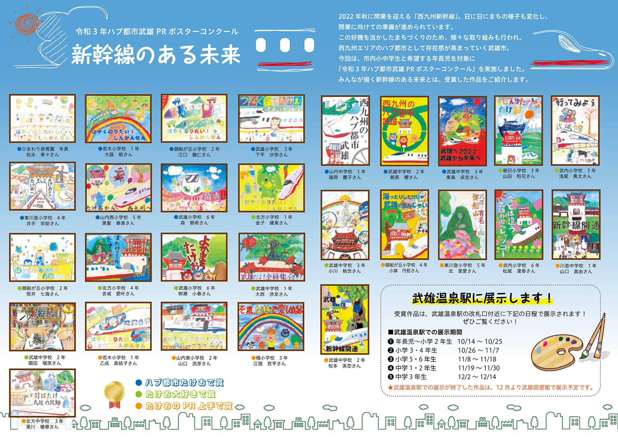 令和3年ハブ都市武雄PRポスターコンクール