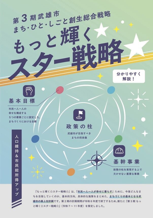 特集：第3期武雄市まち・ひと・しごと創生総合戦略　もっと輝く☆スター戦略☆