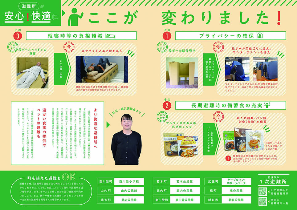 特集:避難所が安心!快適に