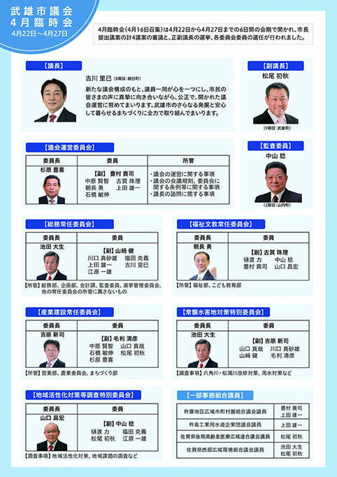 武雄市議会4月臨時会