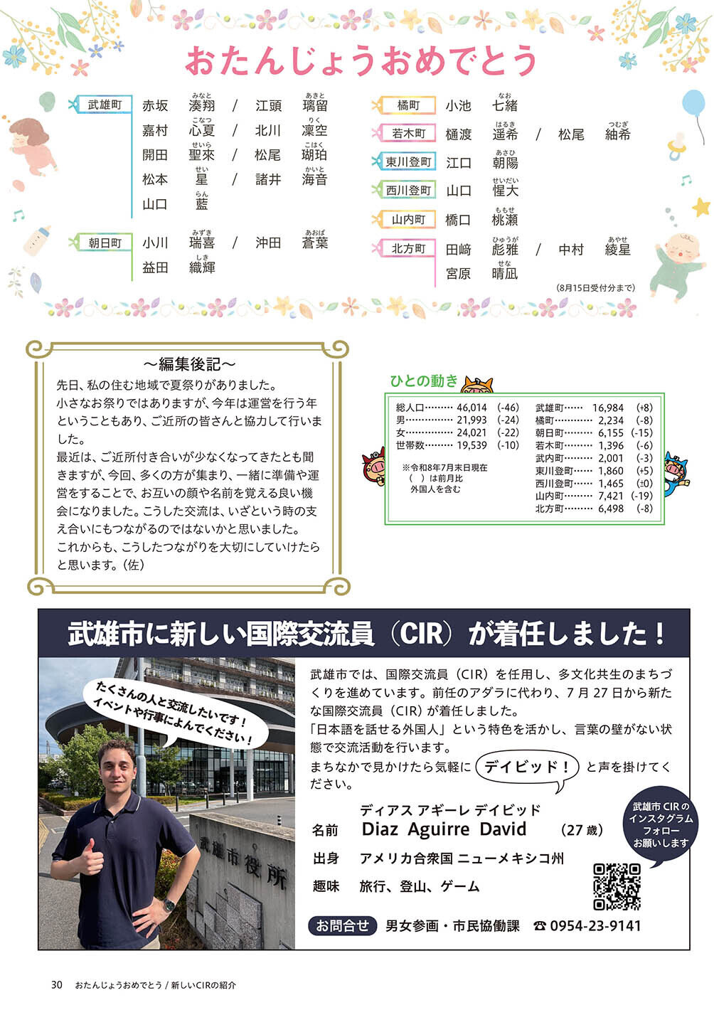 おたんじょうおめでとう/新しいCIRの紹介