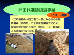 一般会計補正予算：柿田代遺跡調査