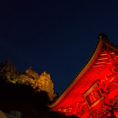 夜空に浮かぶ　癒しの光